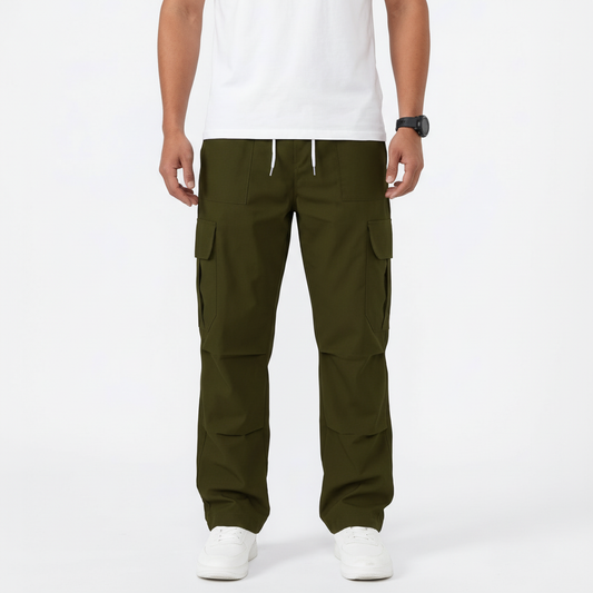 Olive Green Classic Cargo Pants
