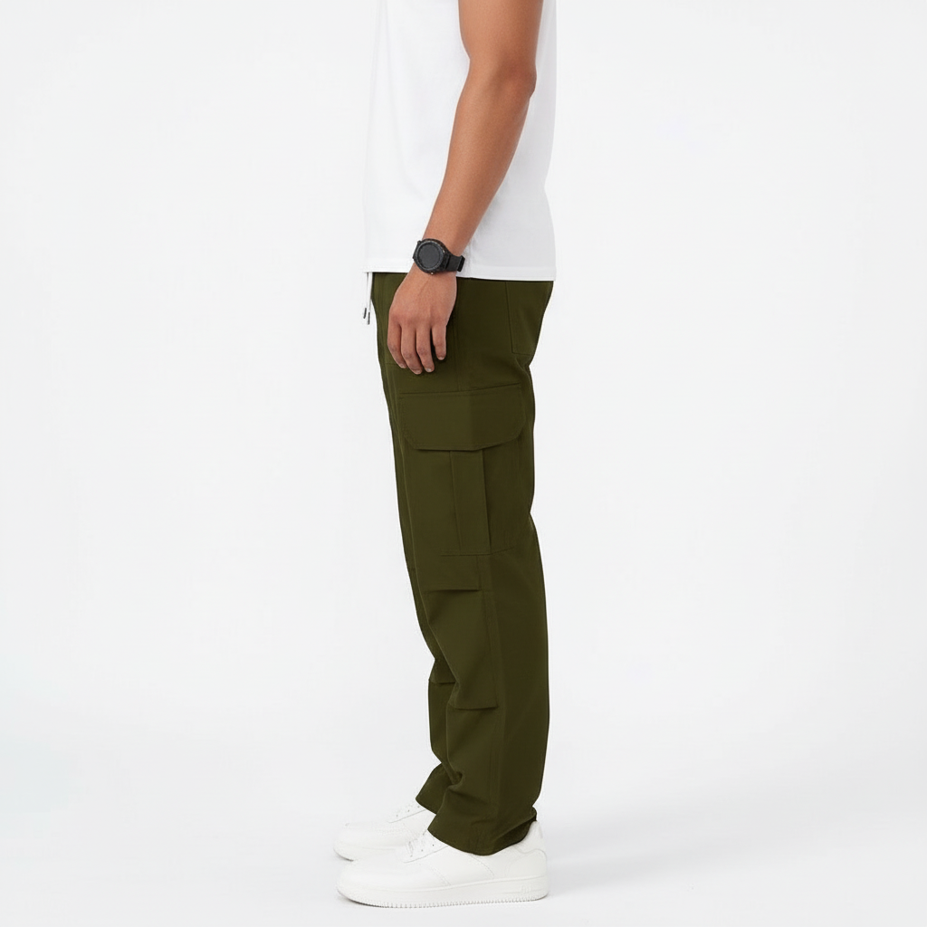 Olive Green Classic Cargo Pants